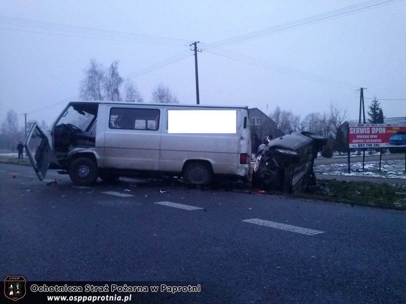 Wypadek w Chrzczanach