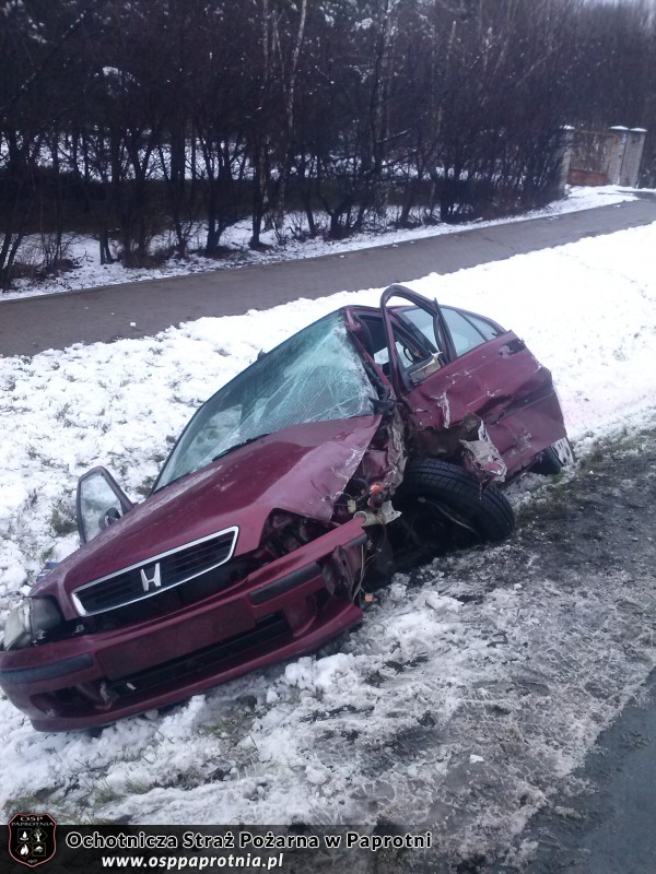 Wypadek drogowy na trasie E 92 w Serokach