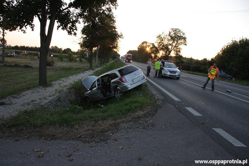 Wypadek samochodowy Topołowa