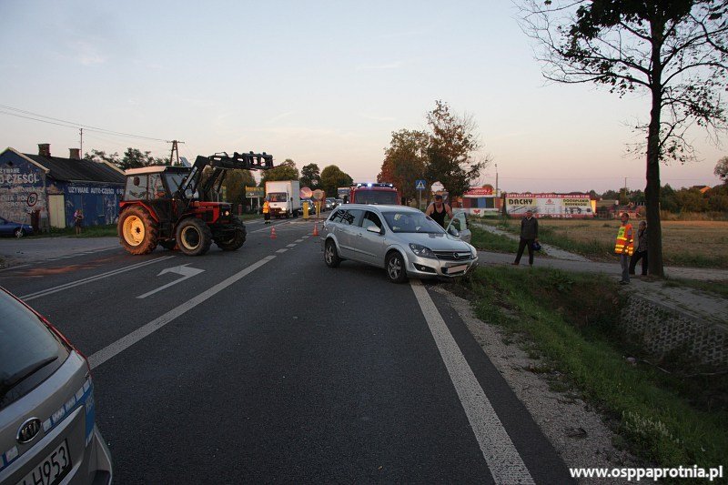 Wypadek samochodowy Topołowa